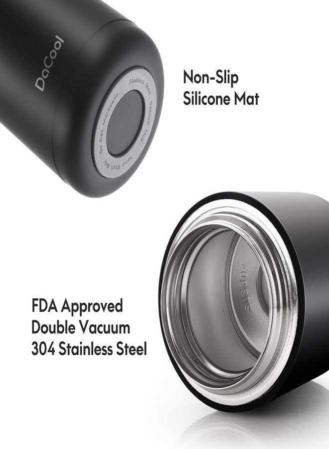 DaCool Insulated Food Jar Thermos for Hot Food 16 oz Vacuum Stainless Steel School Lunch Container for Kids Adult Keep Food Hot Container for Picnic Office Outdoors,BPA Free, Black - Image 3